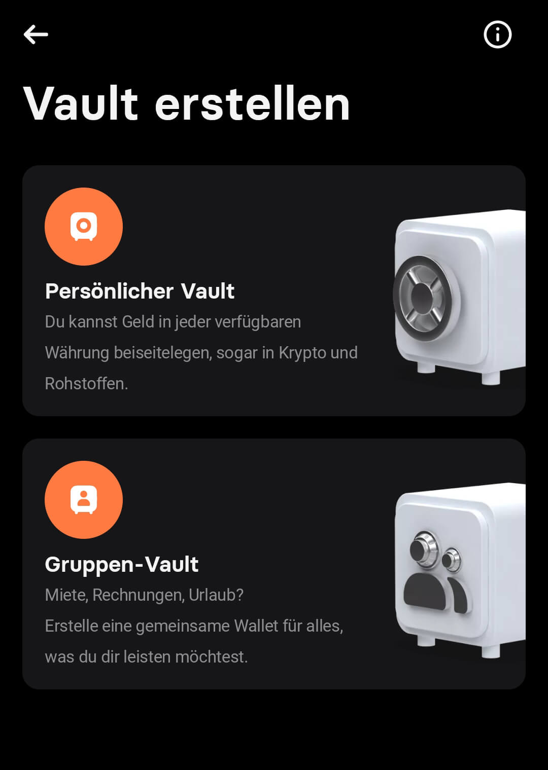 Vault erstellen