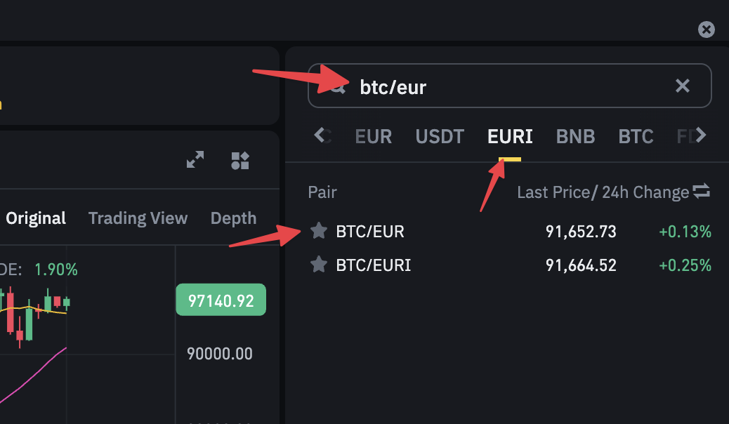 binance eur btc kaufen