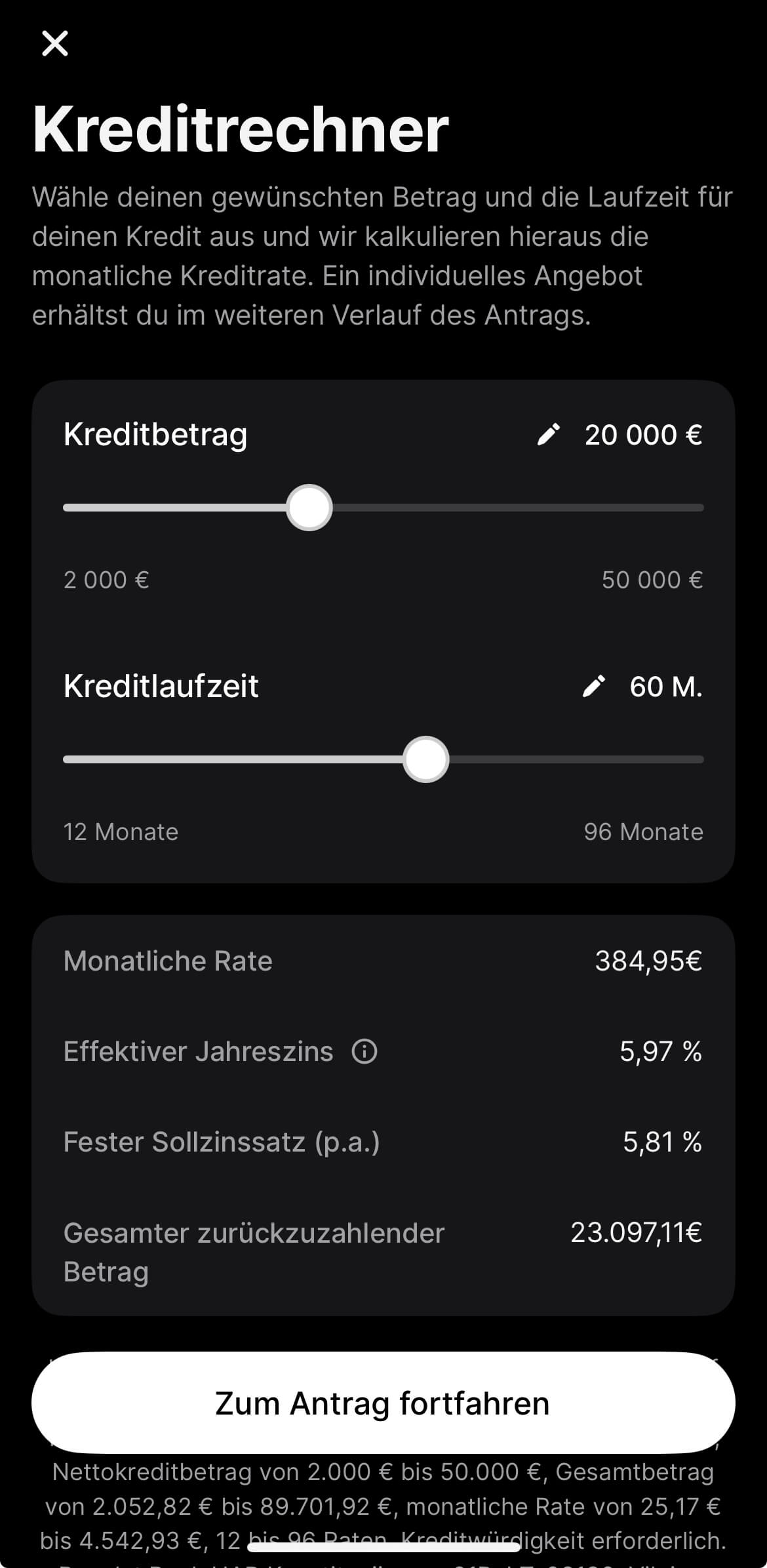 Revolut Kredit - Privatkredit beantragen 2 Revolut Kreditrechner